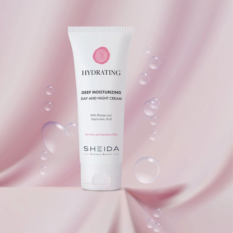 Sheida Hydrating Intensive Moisturizing Daily Care Cream 75ml - For Dry and Sensitive Skin - Image 3