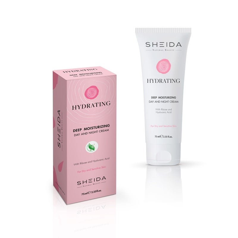 Sheida Hydrating Intensive Moisturizing Daily Care Cream 75ml - For Dry and Sensitive Skin - Image 1