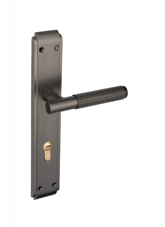 Lozan Pair Of Heavy Duty Door Handles Black Colour  - Image 2
