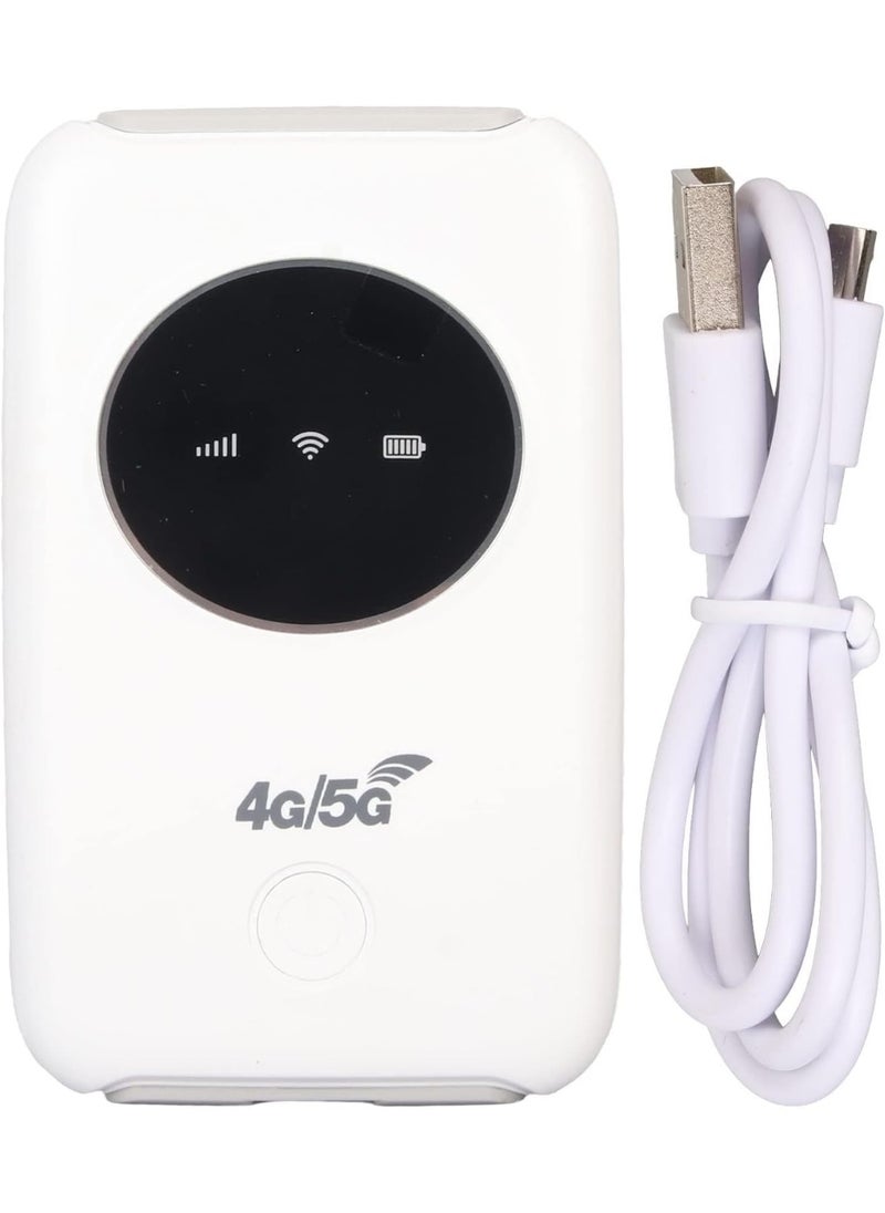 4G LTE WiFi Modem Unlocked 5G WiFi Hotspot Router with SIM Slot, 300Mbps Portable Mobile WiFi Router, Micro USB, Supports 10 Devices, Dual Band, Touch Control, WPS Feature
