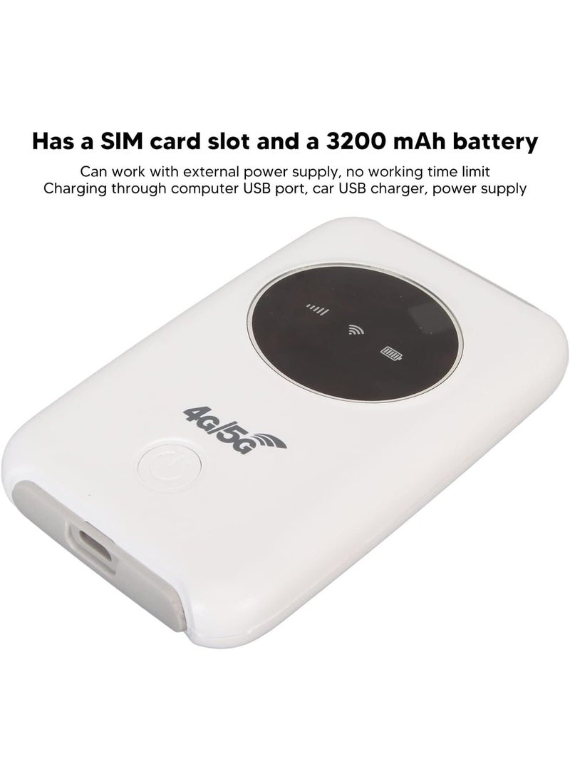 SUKILO 4G LTE WiFi Modem Unlocked 5G WiFi Hotspot Router with SIM Slot, 300Mbps Portable Mobile WiFi Router, Micro USB, Supports 10 Devices, Dual Band, Touch Control, WPS Feature  - Image 5