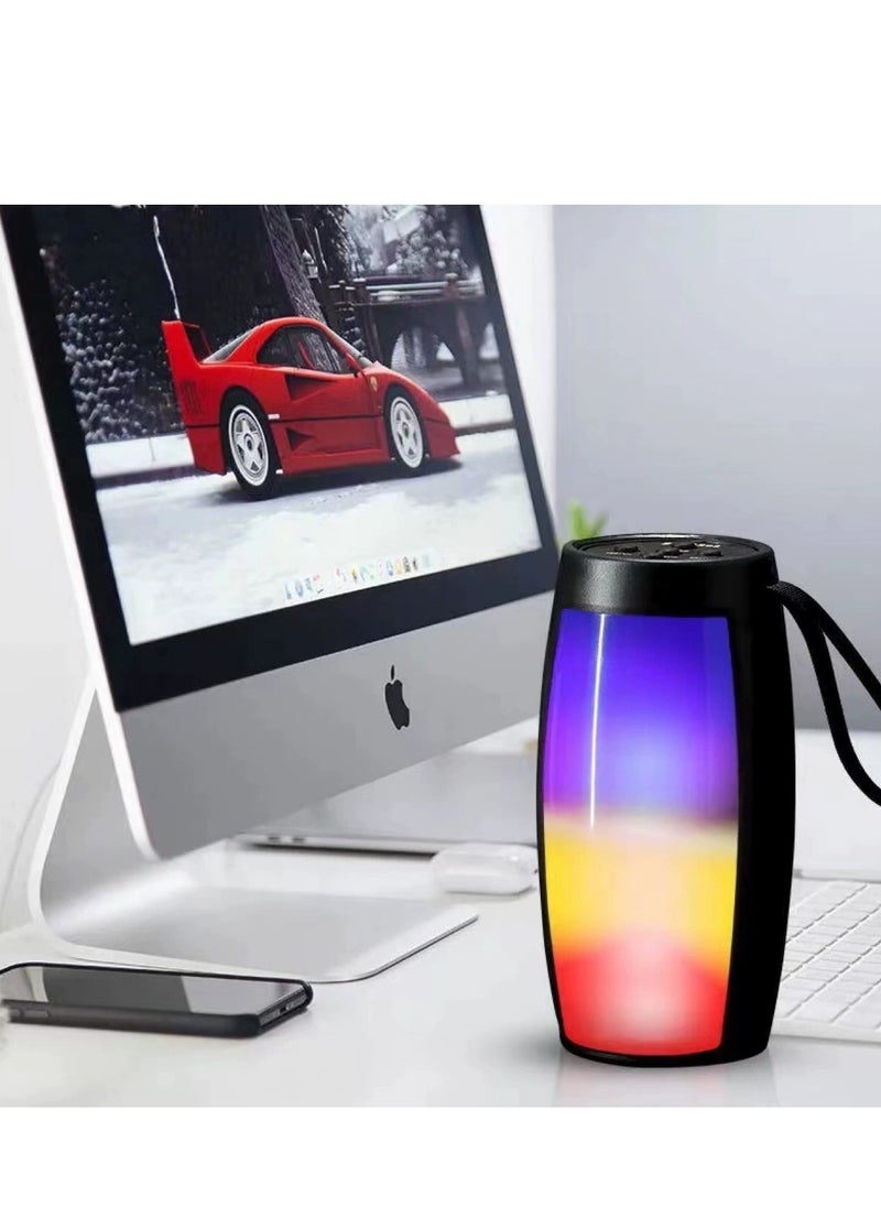 Generic Portable Bluetooth Speaker with LED Light Show | Wireless TWS Stereo Sound | HiFi Bass | Supports TF Card, USB, FM Radio | Long Battery Life | CE Certified  - Image 3