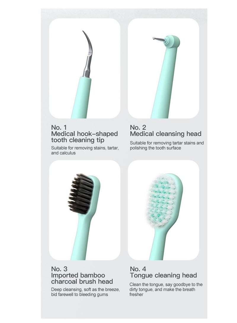 general Sonic Scaler, Calculus Remover, Dental Care Tools Electric Scaler Flosser (Green) - Image 2