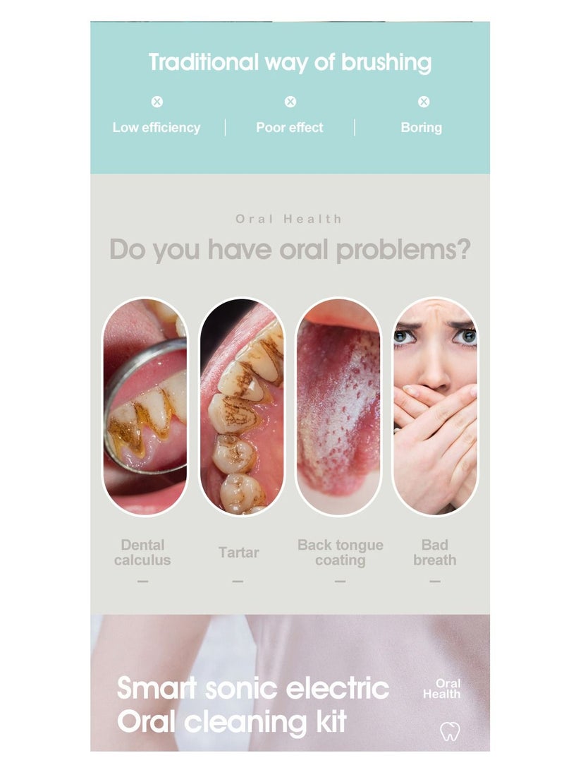 general Sonic Scaler, Calculus Remover, Dental Care Tools Electric Scaler Flosser (Green) - Image 5