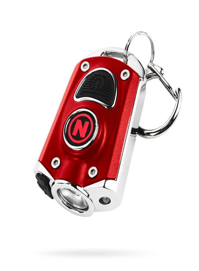 NEBO MYCRO Keychain Flashlight | 400 Lumens, Rechargeable EDC Light with 6 Red, Green & White Modes, Water Resistant, Portable, Includes Charging Cable & Stainless Steel Necklace - Image 1