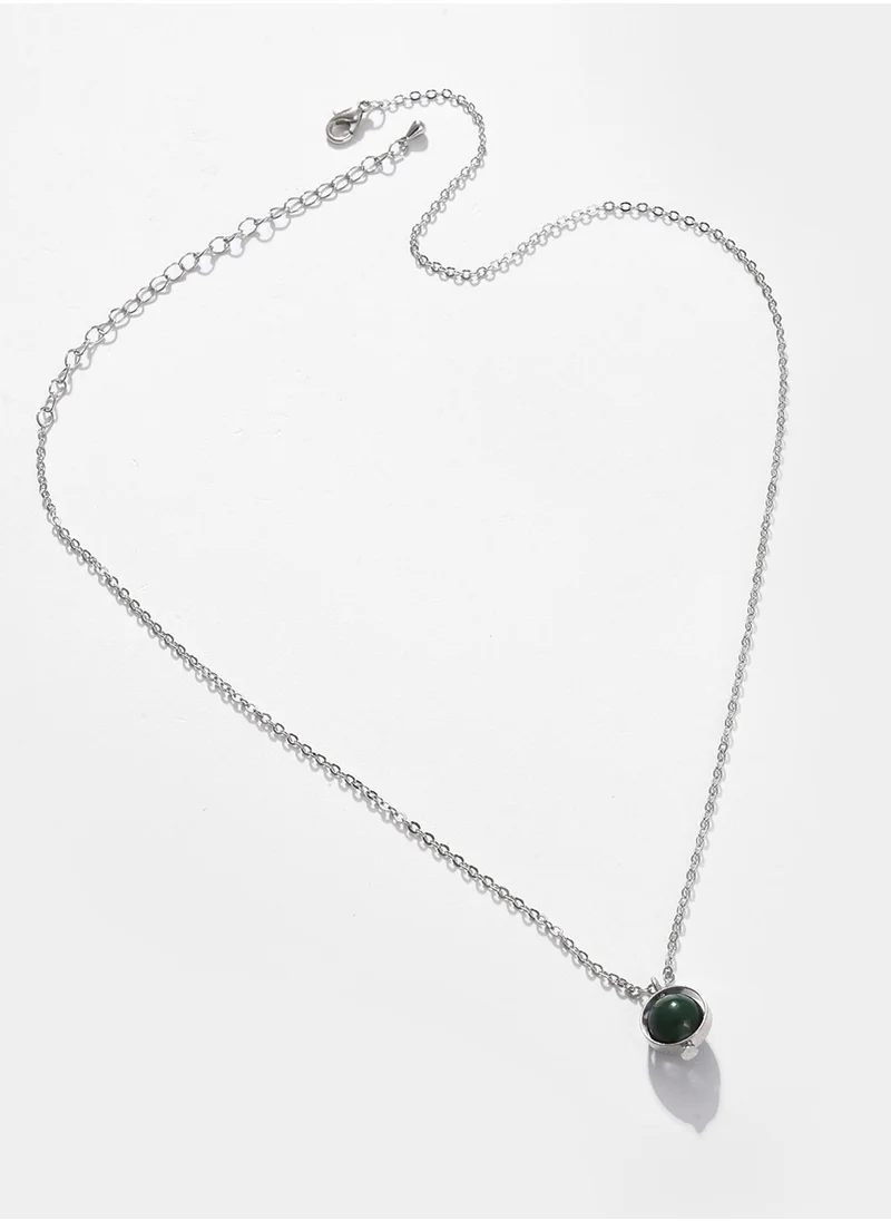 SOHI Green Chain Necklace