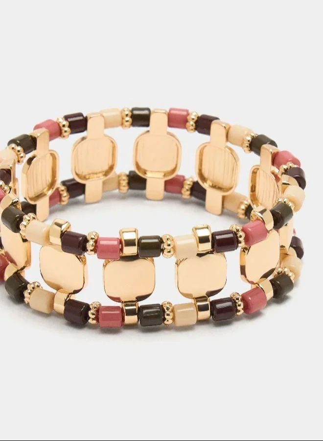 PARFOIS Multicolour Multicolor elastic bracelet for Women | Best Price UAE