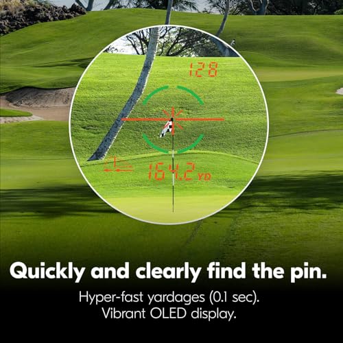 Nikon COOLSHOT PROIII STABILIZED Golf Laser Rangefinder | Waterproof 6X Monocular Optics with Hyper Read, Slope Compensation & Dual Locked ON Quake | Golf & Actual Distance Modes - Image 2