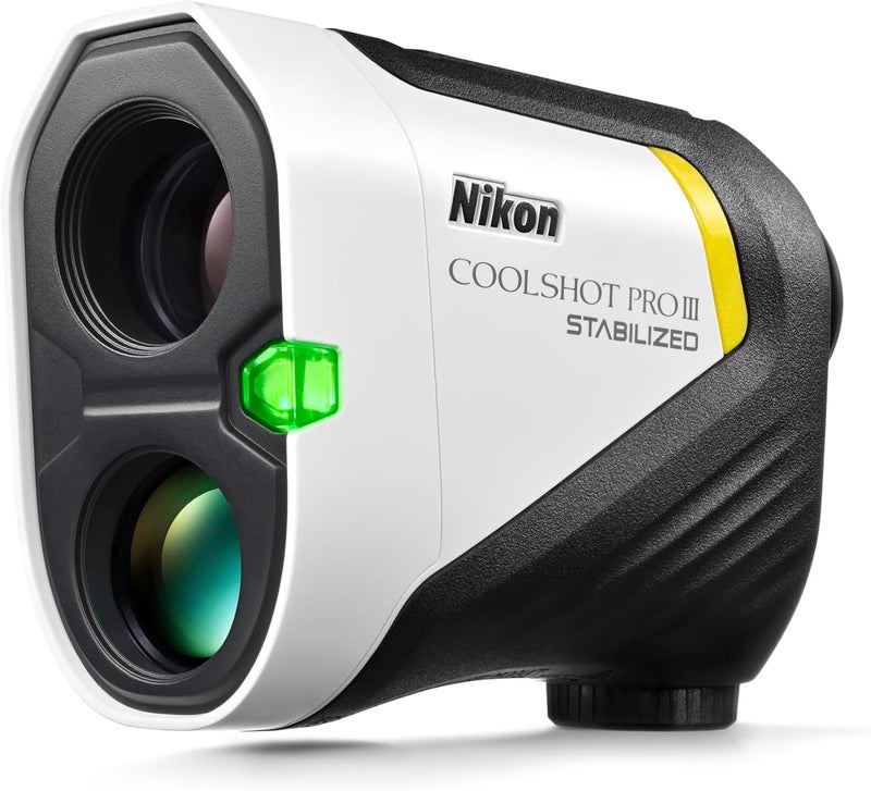 Nikon COOLSHOT PROIII STABILIZED Golf Laser Rangefinder | Waterproof 6X Monocular Optics with Hyper Read, Slope Compensation & Dual Locked ON Quake | Golf & Actual Distance Modes - Image 1