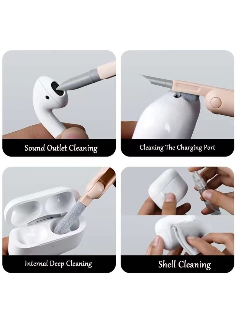 7 in 1 Keyboard Cleaning Brush Kit, Keyboard Cleaner Brush, Multi-Function Computer Cleaning Tools Kit, with Keycaps Puller, for PC Mechanical Keyboard