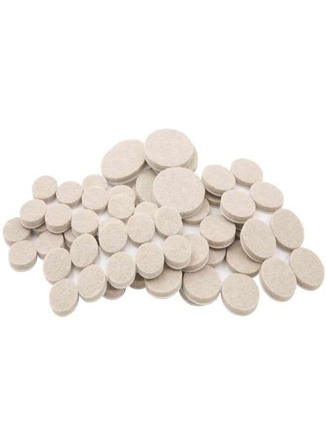 سوفت تاتش مجموعة SoftTouch من 80 قطعة من اللباد اللاصق شديد التحمل، مصنوعة من الكتان، متوفرة بمقاسين للطاولات والكراسي. تحمي أرضياتك الخشبية والبلاط من الخدوش. - Image 1