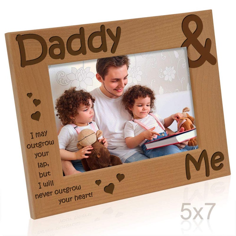 كيت بوش Kate Posh - Daddy & Me - قد أتفوق على حضنك لكنني لن أتفوق على قلبك - إطار الصورة (5x7 - أفقي) - Image 3