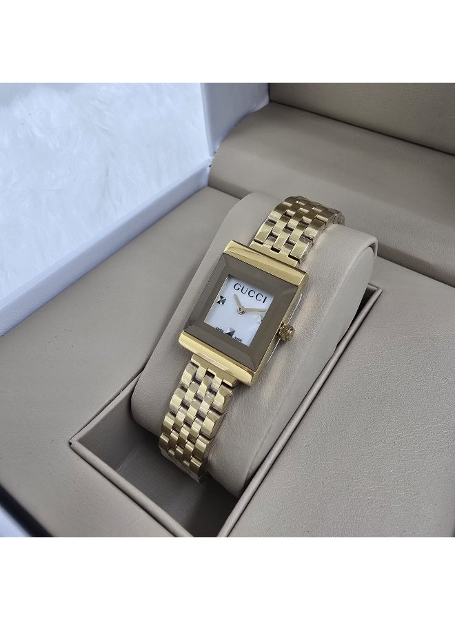 غوتشي ساعة يد قوتشي نسائي  استيل مقاس19مم - Image 1