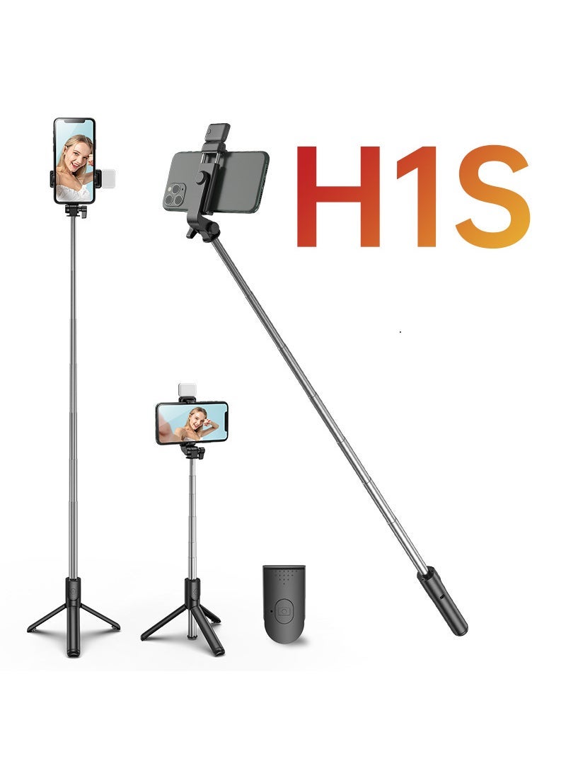 Generic Mobile phone selfie stick lengthened Bluetooth integrated with beauty fill light remote control multi-function live desktop tripod  - Image 4