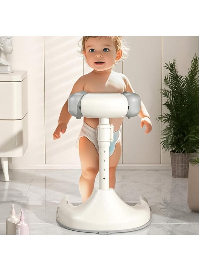 Adjustable Standing Baby Shower Stand - Safe & Portable Infant Bath Helper - Image 2
