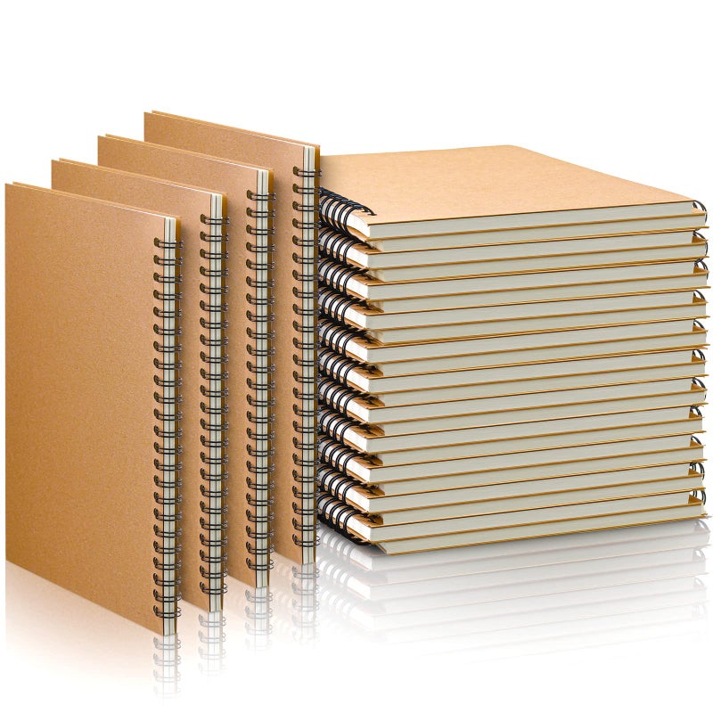 دفتر ملاحظات حلزوني 22 حزمة من إيباهك للعودة إلى المدرسة غلاف صلب دفتر ملاحظات 55 × 83 بوصة يوم المدرسة الأول دفتر سفر للكتابة 50 ورقة 100 صفحة A5 بدون خطوط