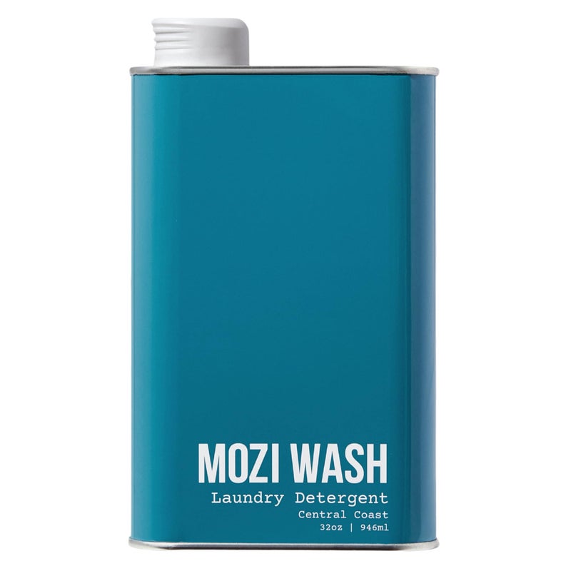 Mozi Wash Laundry Detergent Liquid, Central Coast- Sandalwood & Lavender, 50+ Loads, Concentrated, Non toxic, Plant Based Enzyme Cleaners, Long Lasting Luxury Clean, Cologne Soap for Men, 32 oz - Image 1