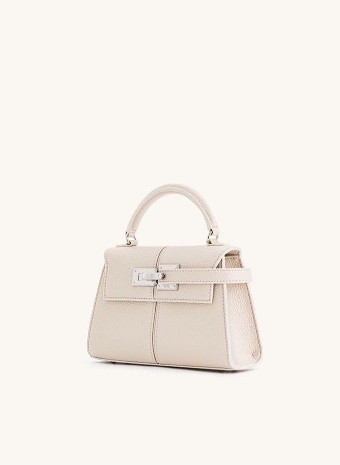 JW PEI trapezoidal bag Elise small Kelly bag single shoulder crossbody outings work handbag small carry bag—White