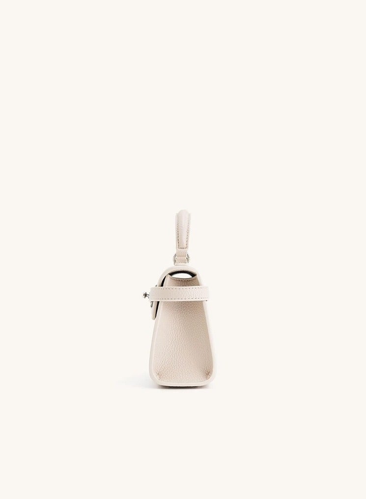 JW PEI trapezoidal bag Elise small Kelly bag single shoulder crossbody outings work handbag small carry bag—White