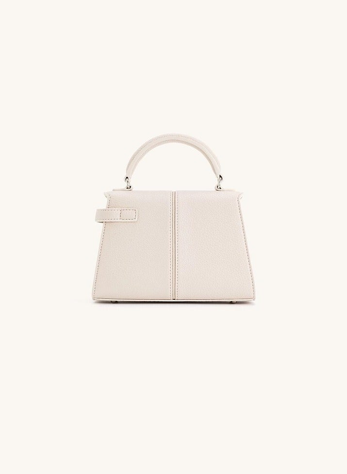 JW PEI trapezoidal bag Elise small Kelly bag single shoulder crossbody outings work handbag small carry bag—White