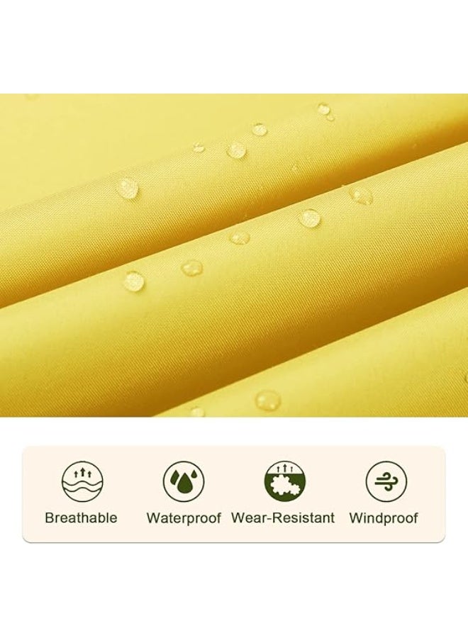 COYO Hooded Rain Poncho for Adult with Pocket, Waterproof Lightweight Unisex Raincoat for Hiking Camping Emergency - Image 3