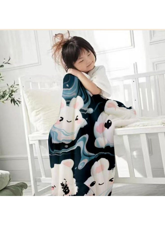 general Baby and children's cartoon flannel thin blanket (warm and comfortable, suitable for sleep, game use) 70cm*100cm - Image 3