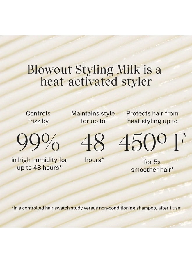 JVN JVN Complete Blowout Styling Milk Heat Protector Cream, Anti-Humidity, Smooths Protects, 3 Fluid Ounces  - Image 3