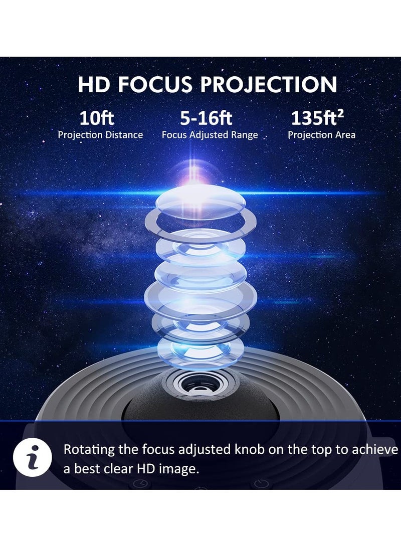Projector HD Image Large Projection Area LED Lights for Bedroom Night Light,Planetarium Projector  Night Light Projector for Kids  - Image 5