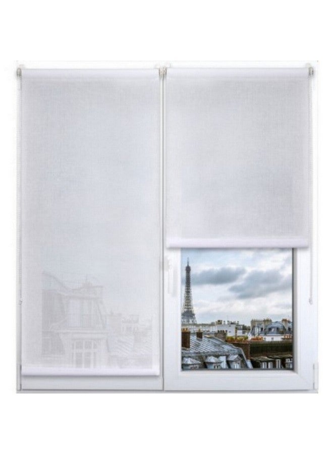 Elegant Design Sheer Screen Roller Blinds White 120 x 180 cm 352912018001
