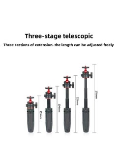 General Desktop Extension Pole Tripod Mini Selfie Pole Micro SLR Vlog Video Mobile Phone Live Broadcast Stand-Color:White+blue  - Image 3