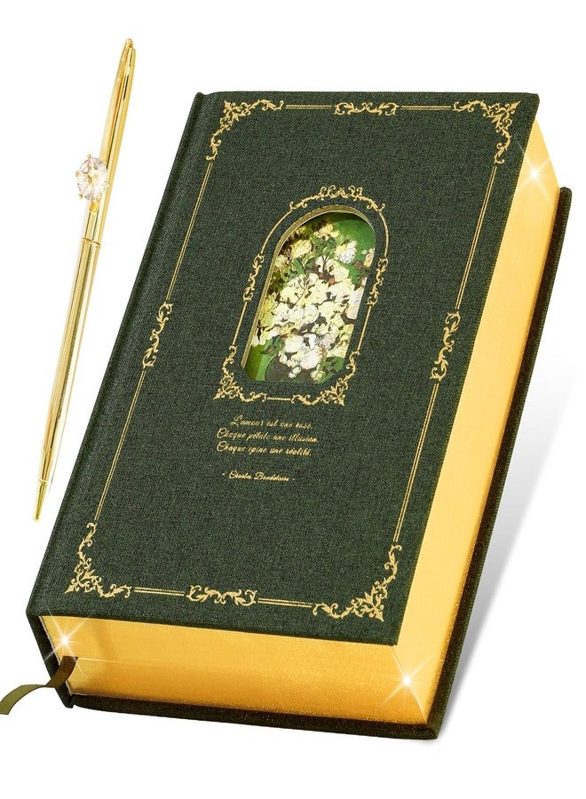 hi!SCI Lined Journal Notebook for Women, 360 Pages Journal for Writing (Deep Olive Green) - Image 1