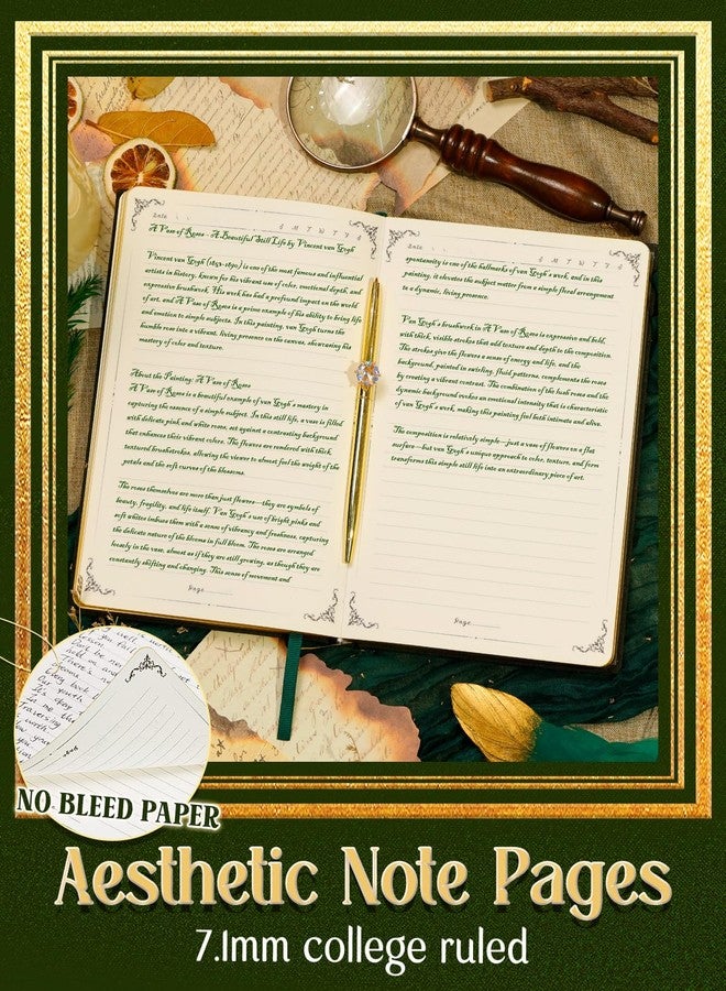 hi!SCI Lined Journal Notebook for Women, 360 Pages Journal for Writing (Deep Olive Green) - Image 3