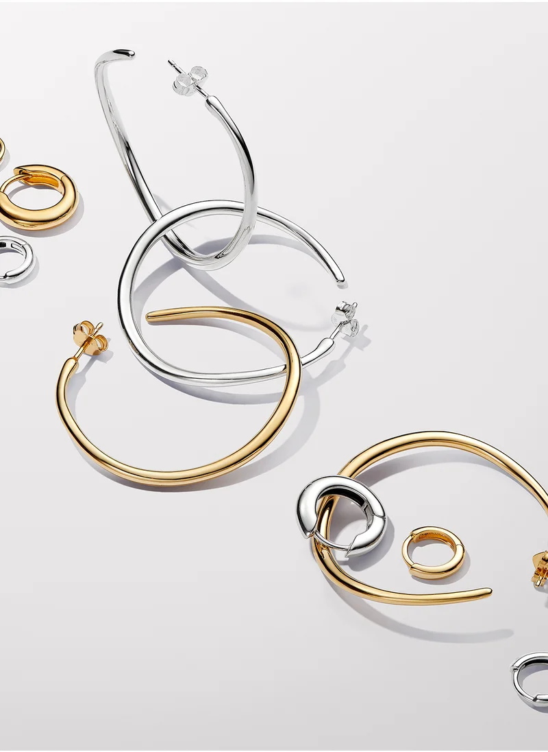 باندورا Sterling Silver Hoop Earrings
