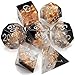 Haxtec DND Dice Set Black Sharp Edge Resin Dice Gold Flakes with Dice Case Black White Gold DD Dice for RPG Role Playing Games Compatible with Dungeons and Dragons Gift War Series - Image 2