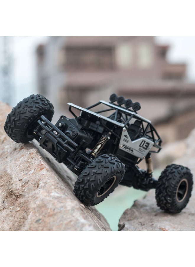 Generic 116 Alloy Four-wheel Drive Climbing Car Mountain Foot Monster Remote Control Children's Toy Model Rock Climbing Expert-Color:843 Braider  - Image 4