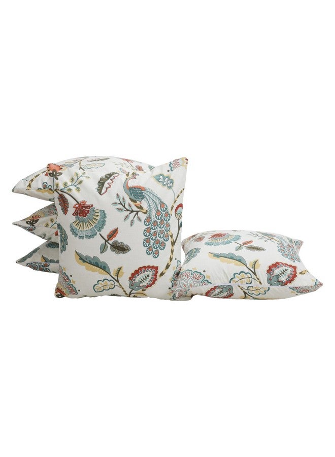 Clasiko Cotton Cushion Covers Set of 5; 20x20 Inches; Tulip Treats - Image 2