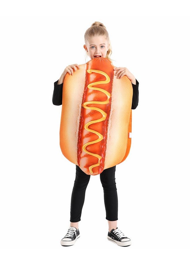 Seasons Halloween Hot Dog Costume For Kids, Funny Food Costume, Cosplay One Size  - Image 1