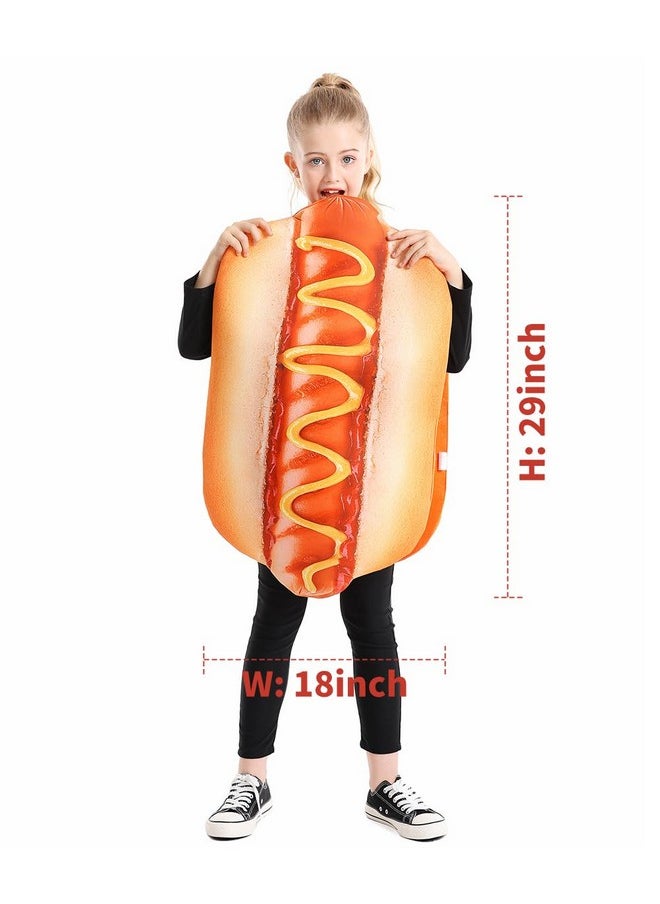 Seasons Halloween Hot Dog Costume For Kids, Funny Food Costume, Cosplay One Size  - Image 3