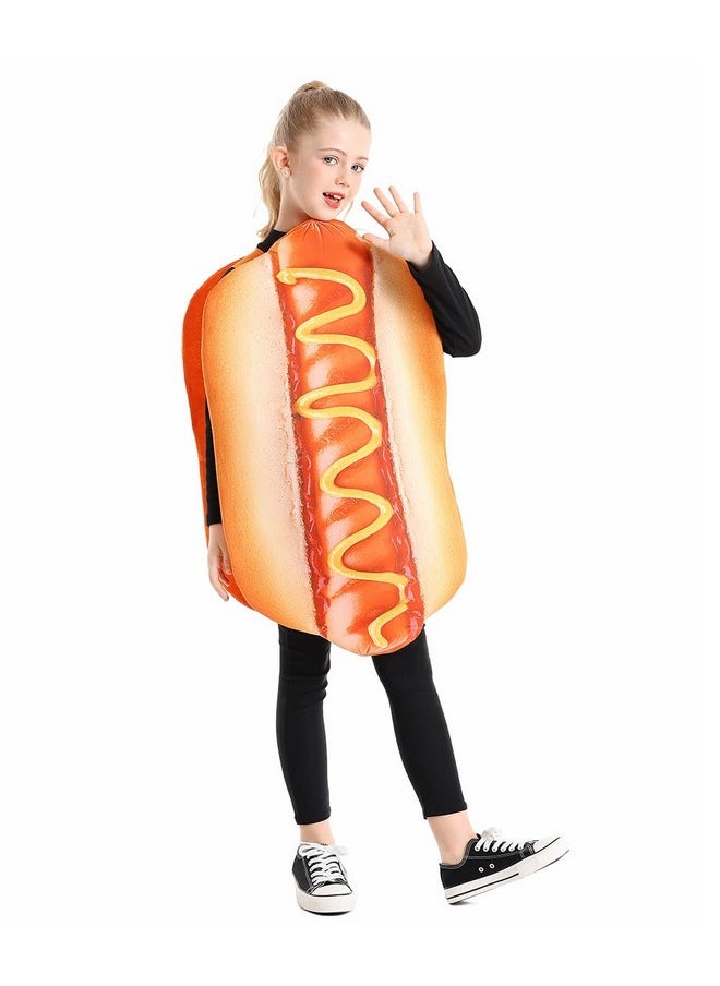 Seasons Halloween Hot Dog Costume For Kids, Funny Food Costume, Cosplay One Size  - Image 2