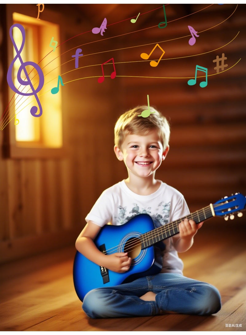 شاربدو 38 بوصة الغيتار الأزرق + مجموعة كاملة من الإكسسوارات + جهاز ضبط - Image 2