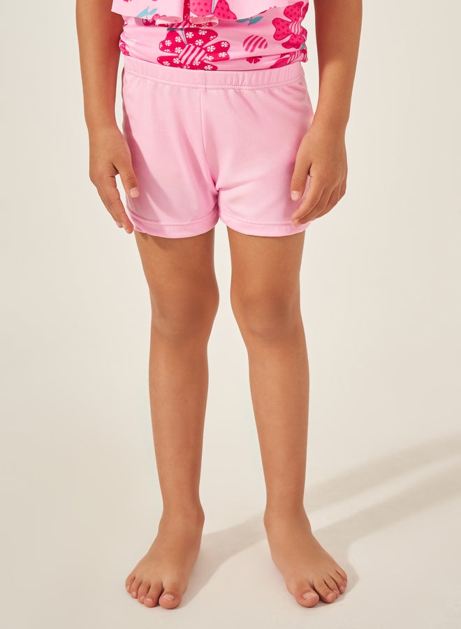 Styli Styli Kids Pink Floral Swimsuit  - Image 4