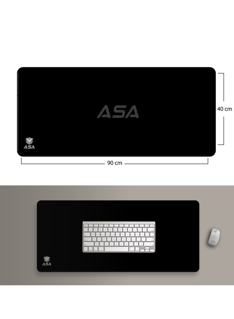 ASA Extended Mouse Pad 90x40cm Non-Slip Rubber Base with Stitched Edges, Smooth Cloth Surface, Waterproof - Image 4
