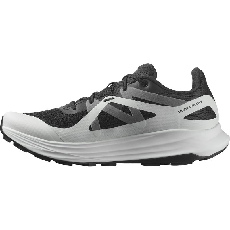 Salomon Mens Ultra Flow Trail Running Shoes BlackGlacier GrayQuiet Shade 10