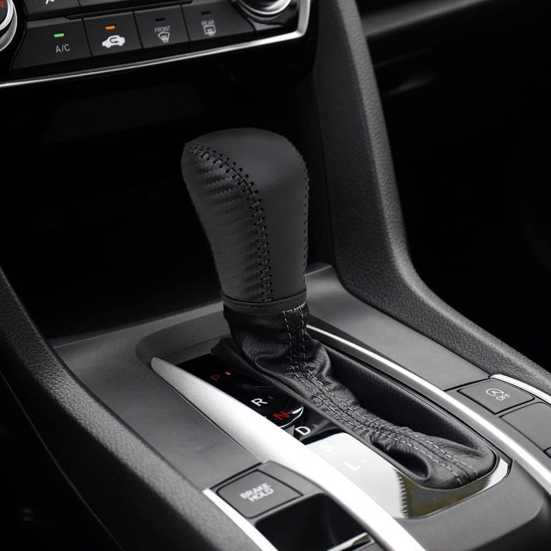 LDYFC Leather Gear Shift Knob Cover for Honda Civic - Image 2