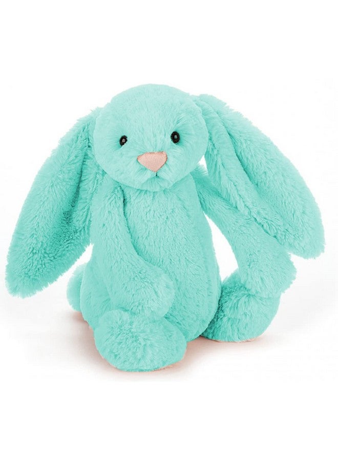Mirada Cute Turquoise Bunny Soft Toy for Girls/Kids | Huggable Rabbit with Long Ears | Soft Stuffed Plush Animal |- 23cm - Image 1