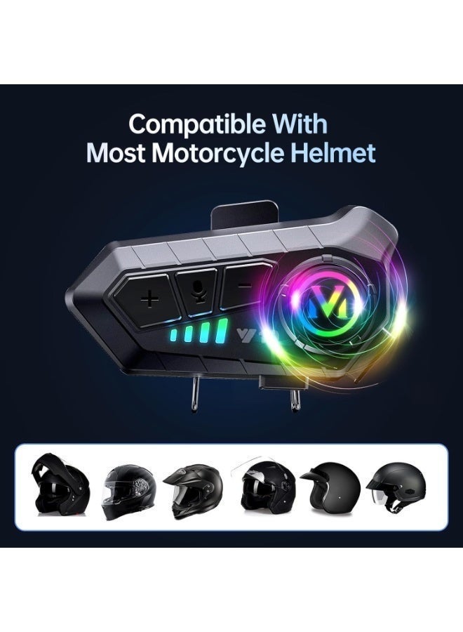 Arabest Motorcycle Bluetooth Headset Speaker Skiing Earphone Waterproof Bluetooth Helmet Headset with Noise Cancellation Ultra-Thin Wireless Bluetooth Headphones for All Helmets - Image 4