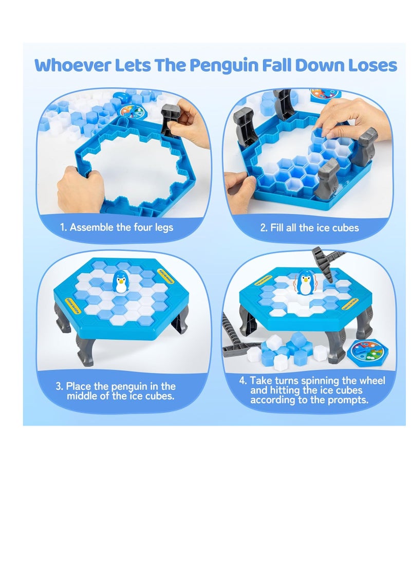 لعبة بازل طاولة مكعبات طرق وتكسير الثلج لإنقاذ البطريق للاطفال من اس اس، لعبة تكسير الثلج لتحرير البطريق من المصيدة هي نشاط للاطفال في الحفلات العائلية - Image 3