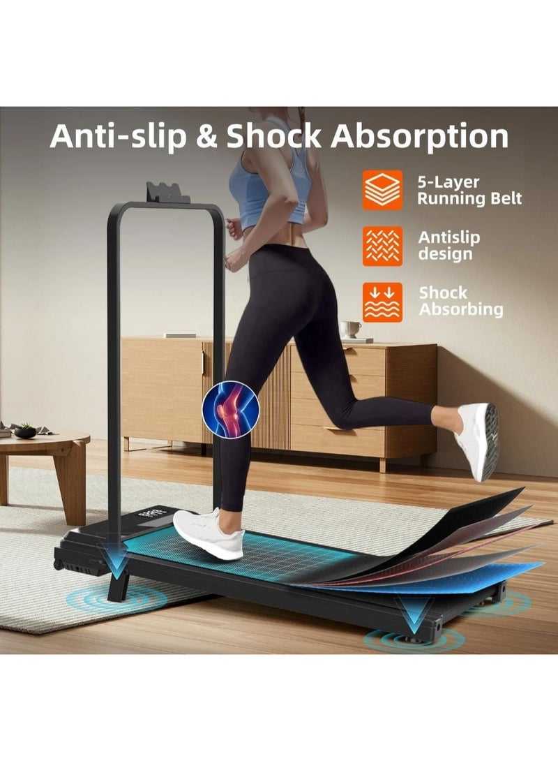 TrueFit Treadmill TRUE FIT- Foldable treadmill with a handle, small and portable, can be folded, suitable for small spaces, for electric walking, easy to move and store -3100-SPEED 10K/H black-DC MOTOR - Image 3