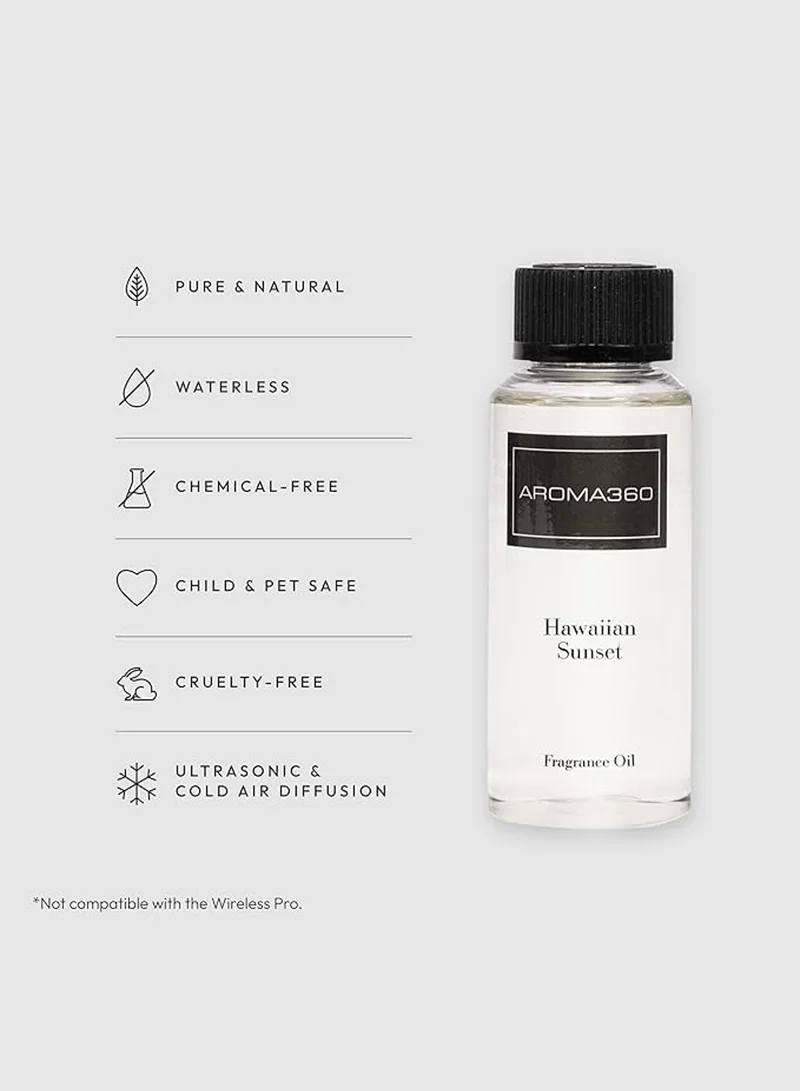 AROMA360 Hawaiian Sunset Fragrance Oil Blend - Hotel Inspired for Luxury Essential Oil Diffusers - Aromatherapy Scent Diffuser Oil - Mango, Coconut, and Vanilla