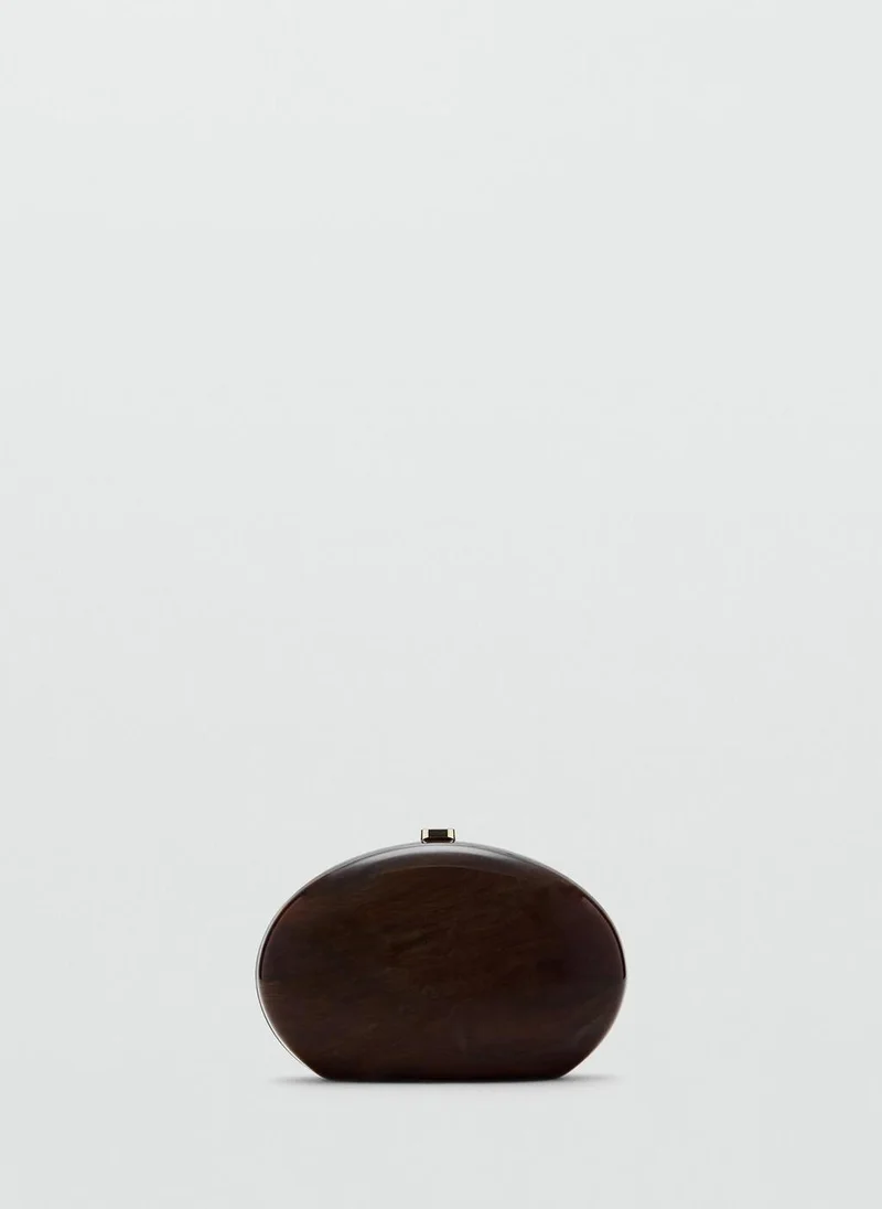 MANGO Oval clutch bag